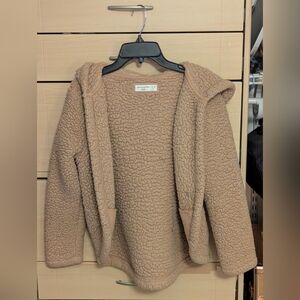 Abercrombie Tan Sherpa Hoodie